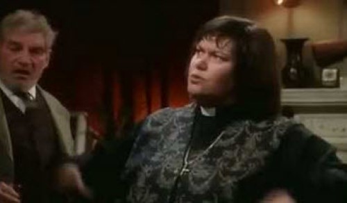 Owen gets introduced to the Vicar of Dibley